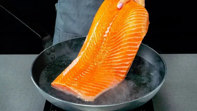 Вкусный лосось на ужин