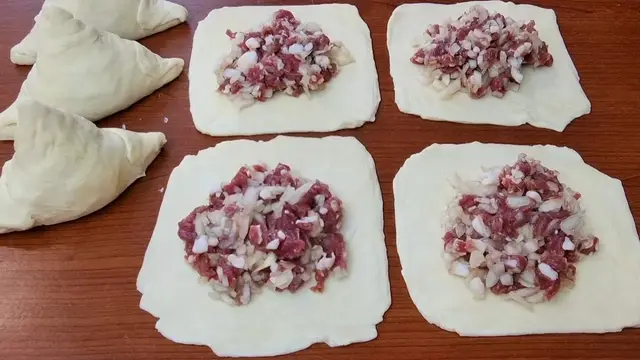 Сытные пирожки с мясом
