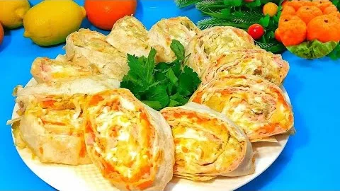 Закусочный рулет на праздничный стол