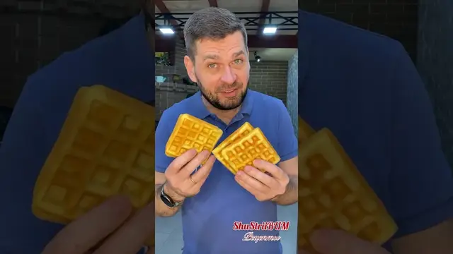 Вкусные вафли на завтрак