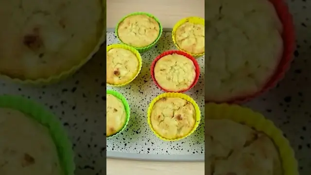 Лучшие кексы с яблоками и творогом