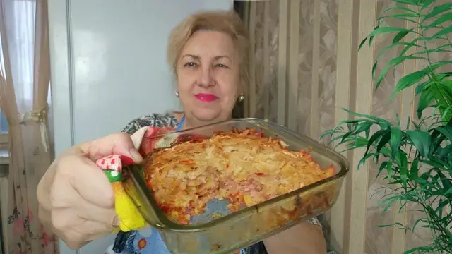 Сочная запеканка из картофеля и фарша