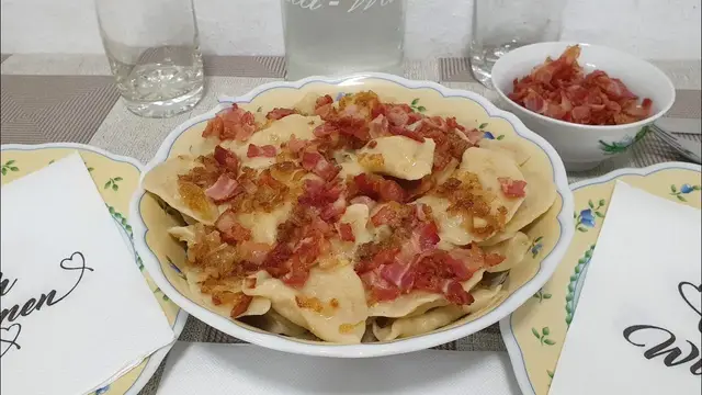 Вареники с фасолью