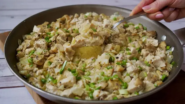 Курица с грибами