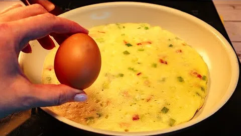 Завтрак из творога и яиц без возни