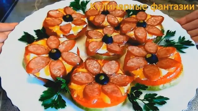 Вкусная закуска из кабачков