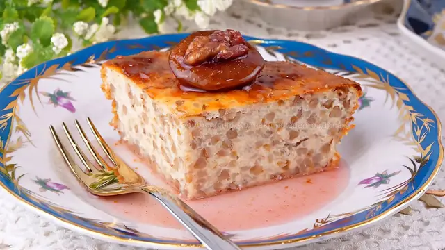 Творожный крупеник из гречневой каши
