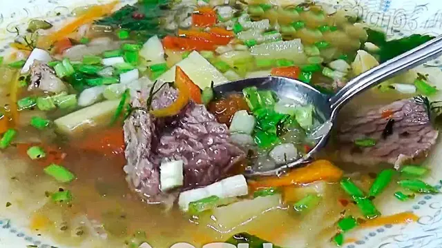 Самый вкусный рассольник на грудинке
