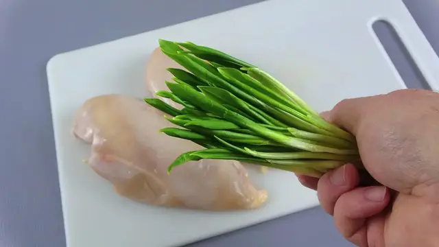 Рецепт куриного мяса с черемшой