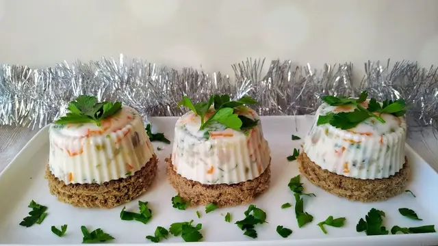 Праздничная закуска из селёдки 