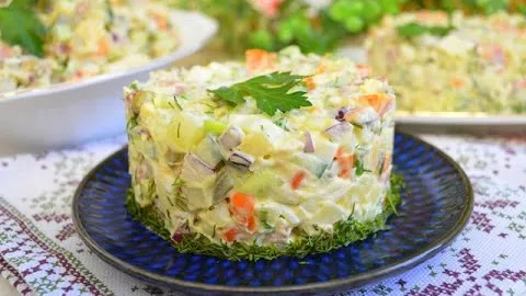 Салат с курицей без майонеза