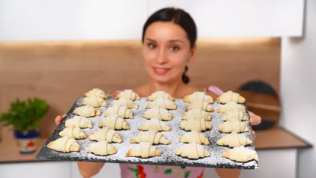 Мягкие рогалики с начинкой