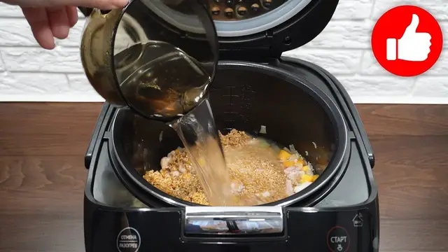 Каша с курицей в мультиварке