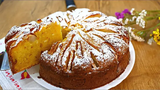 Невероятно вкусная творожная шарлотка