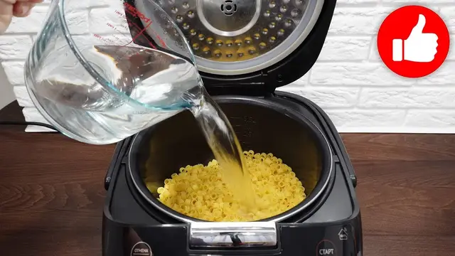 Макароны с ветчиной в мультиварке