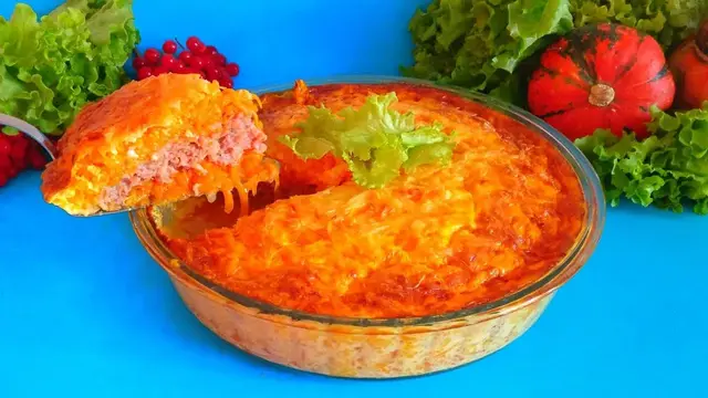Запеканка из фарша на скорую руку 