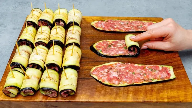 Вкусная закуска из баклажанов