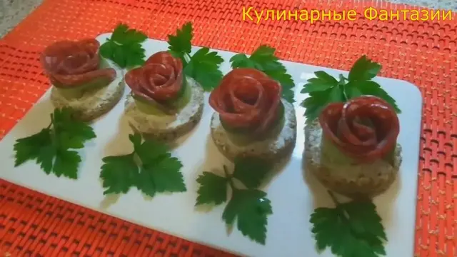 Праздничная закуска за одну минуту