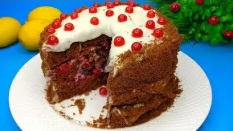 Вкусный и нежный шоколадный торт без миксера 