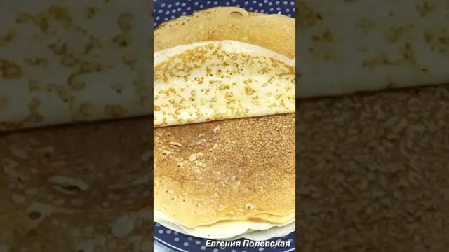 Вкусные блины на кефире с творожной начинкой
