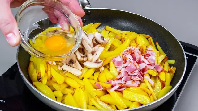 Очень вкусная жареная картошка