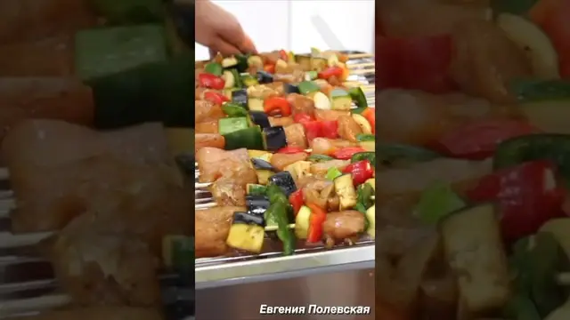 Вкусный куриный шашлык в духовке