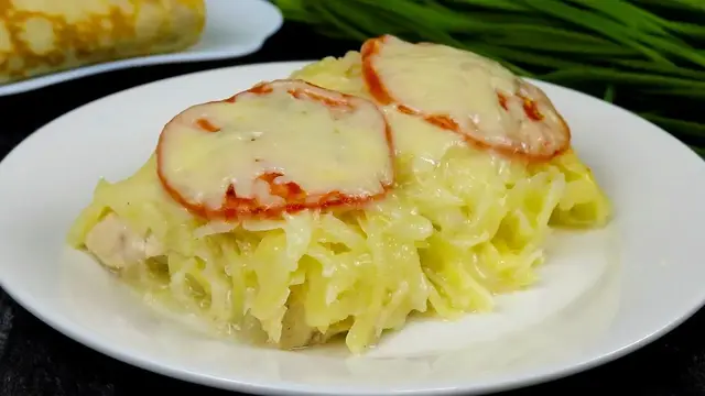 Запеканка из картошки и курицы