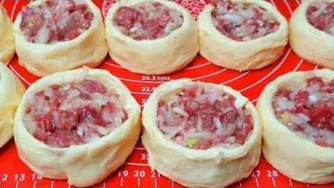 Самый простой пирог с мясом