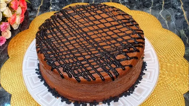 Бисквитный торт со сгущёнкой