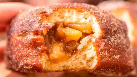 Яблочные пончики в домашних условиях