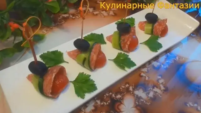 2 чудесных закуски с колбаской за пару минут