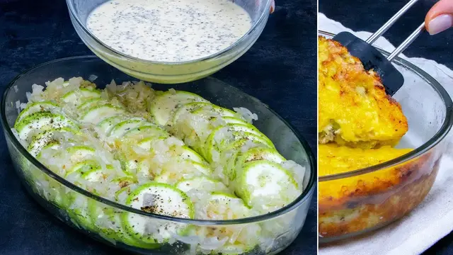 Вкусный ужин из кабачка