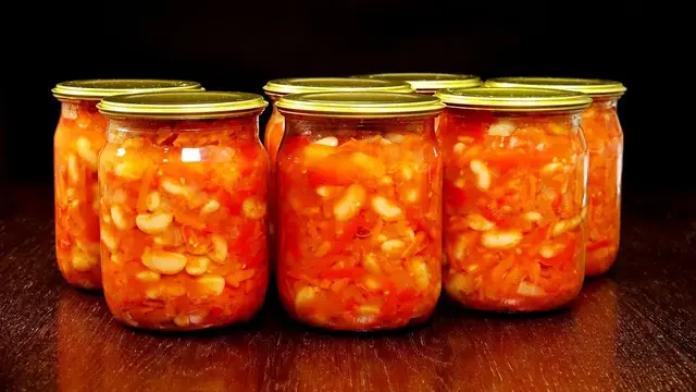 Фасоль с овощами