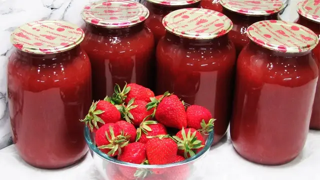 Домашний сок из клубники