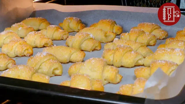 Творожные рогалики