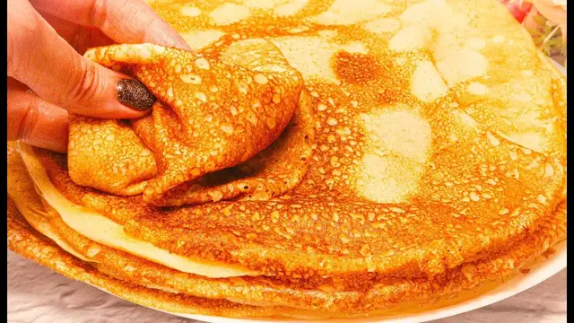 Блины на кефире на Масленицу 