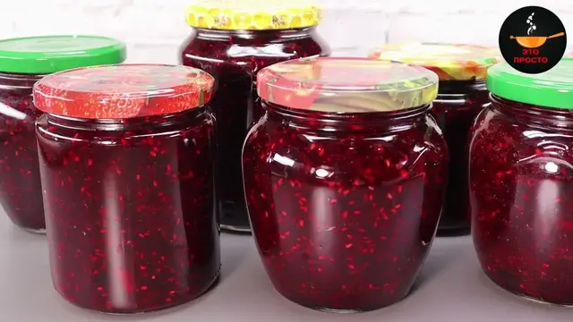 Настое варенье на зиму с малины, ежевики и смородины