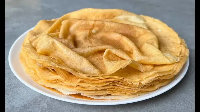 Тонкие блины на молоке
