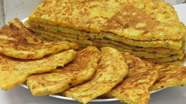 Лепёшки с тыквой на сковороде 