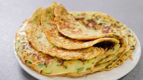 Очень вкусные овощные блинчики с кабачками и картошкой