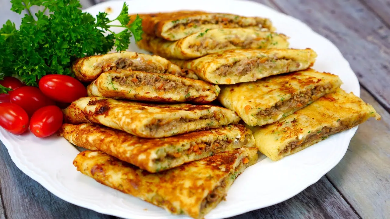 Закусочные блины с печенью