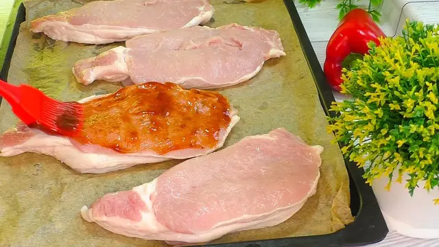 Мясо запечённое в духовке