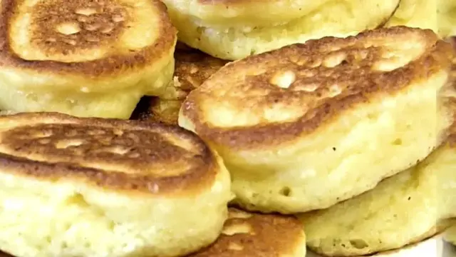 Быстрые творожные оладьи