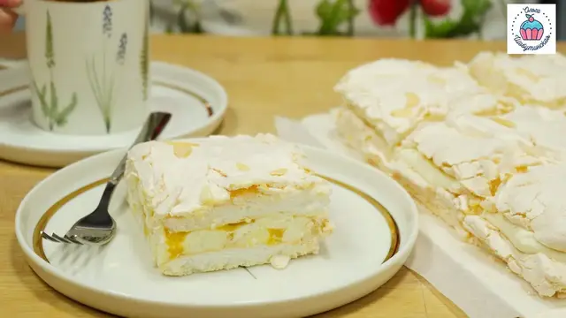 Меренговый торт с лимонным курдом