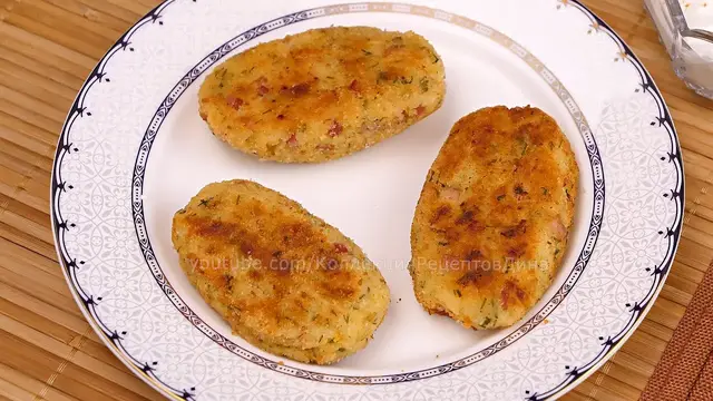 Картофельные котлеты с начинкой