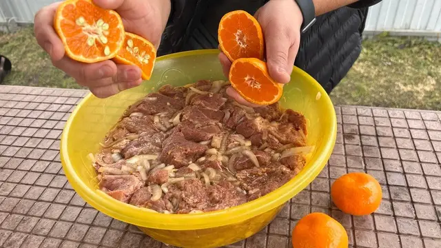 Сочное мясо на углях