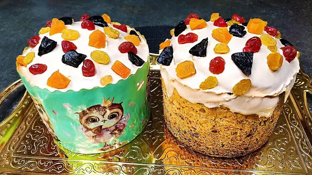 Творожный кулич