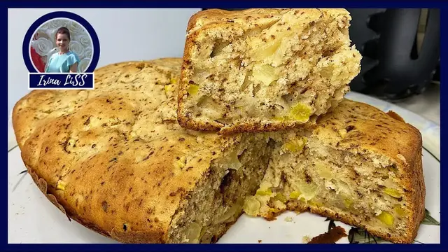 Воздушные кексы с тыквой и ананасами