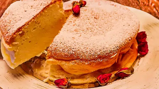 Пышный творожный пирог
