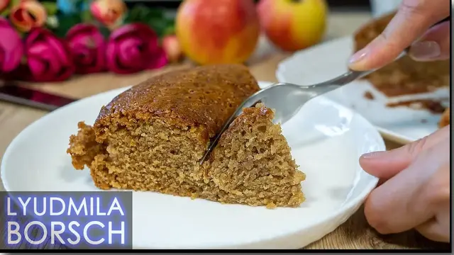 Нежный чайный пирог без миксера, яиц и молока